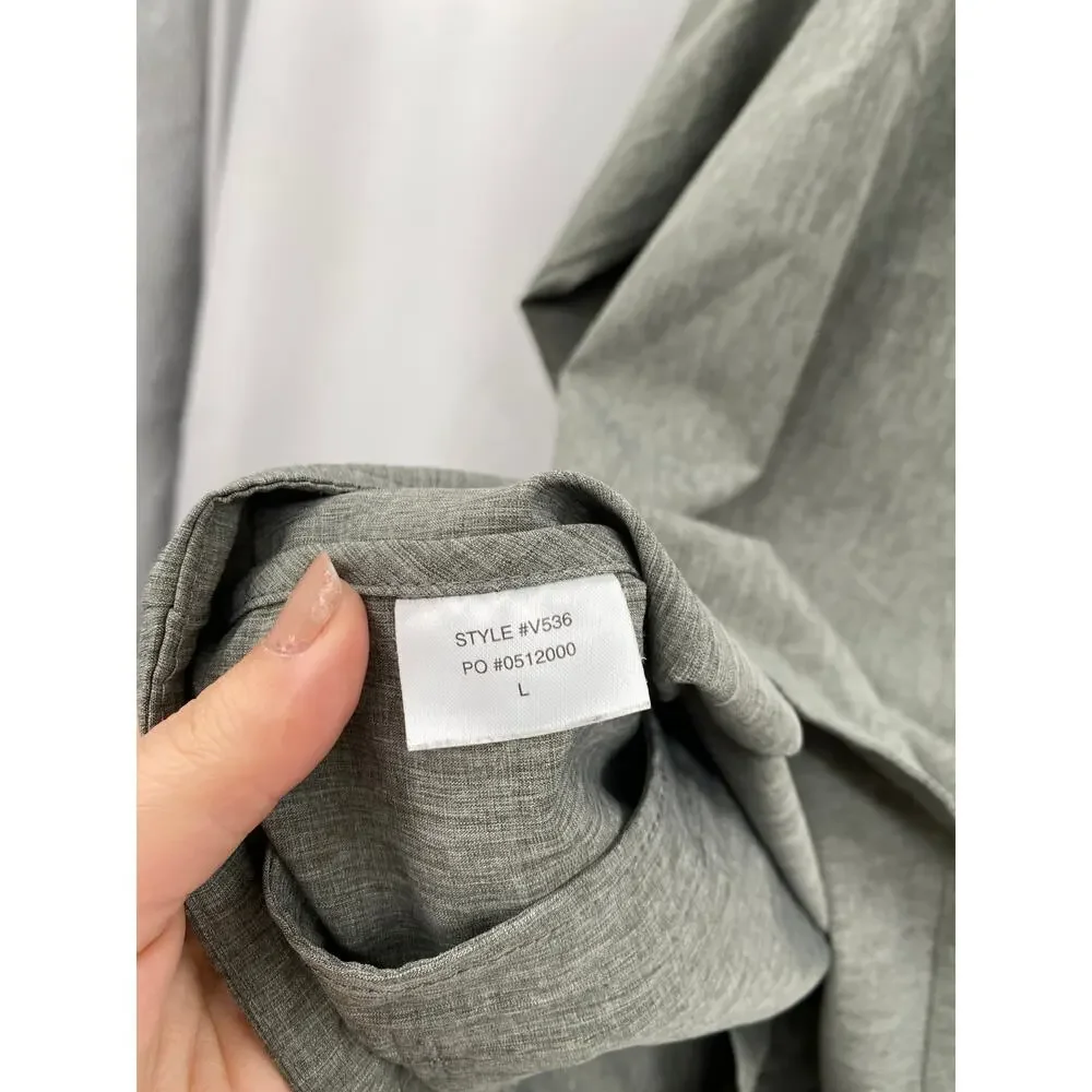 vuori L venture track jacket gray